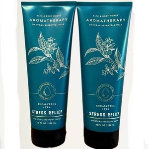 AROMATHERAPY STRESS RELIEF BODY WASH 2 SET, 10 OZ EACH EUCALYPTUS + TEA BRAND 🆕